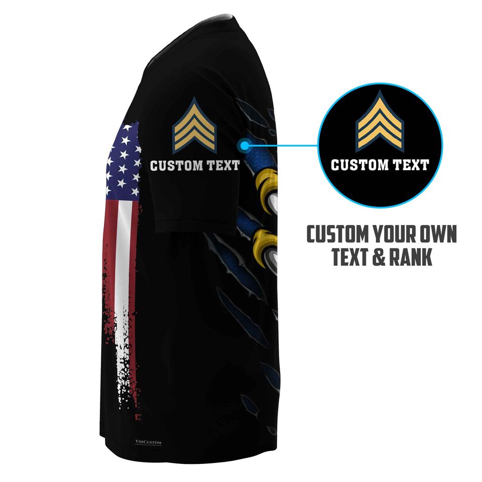 Customized U.S.Army Eagle Claws  3D Shirt