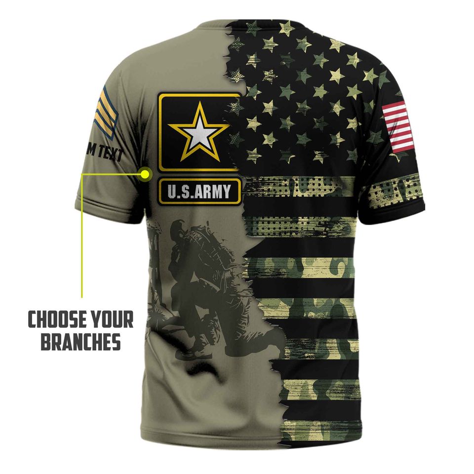 Customized U.S. Veteran  3D Shirt