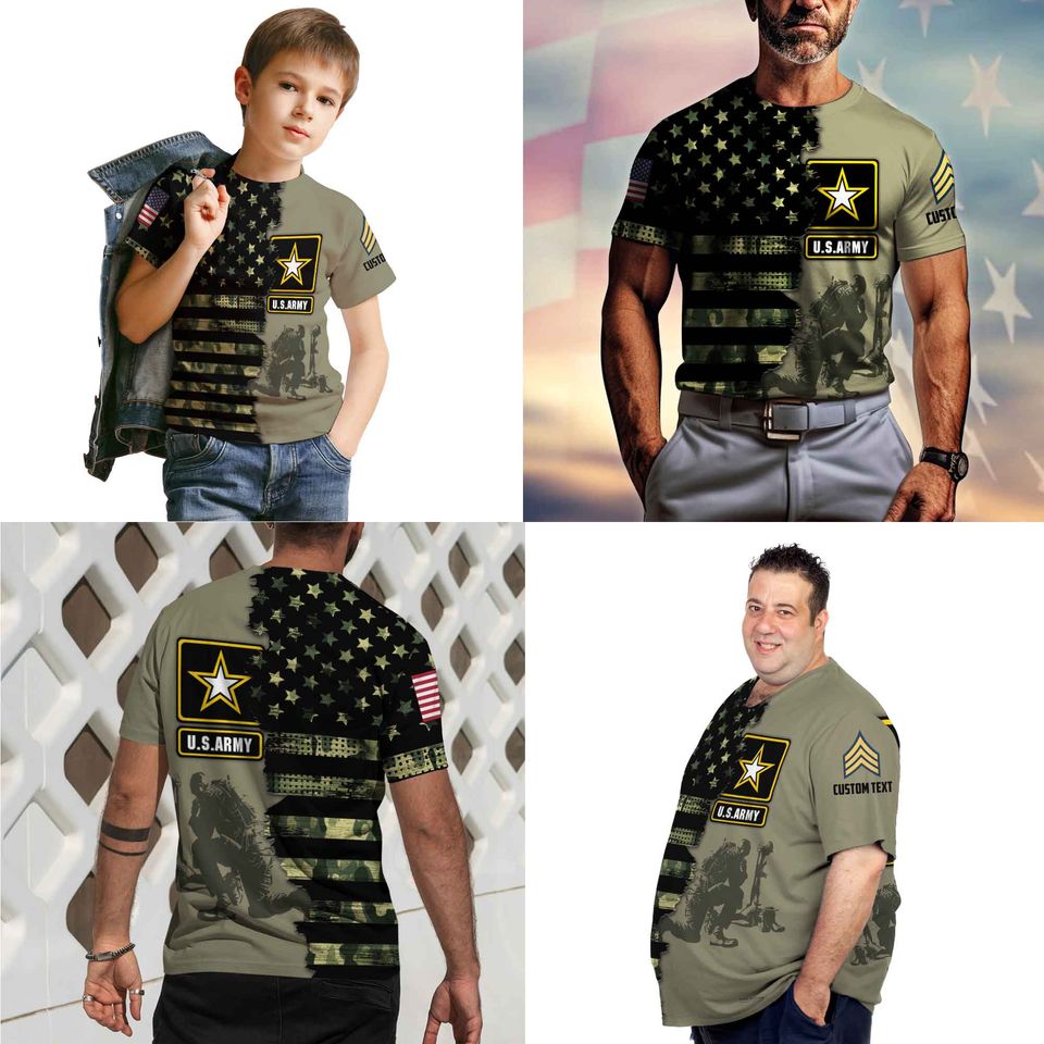 Customized U.S. Veteran  3D Shirt