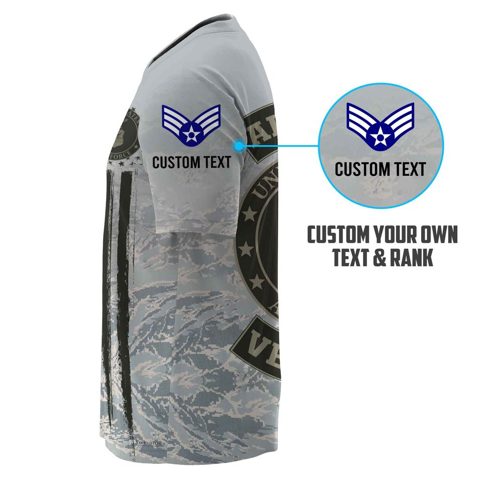 USAF Veteran Camouflage Fade Design 3D Shirts