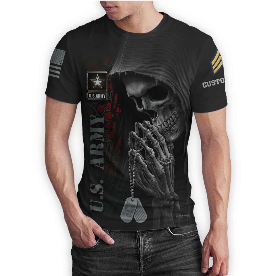 Customized US Veterans 3D T-Shirt