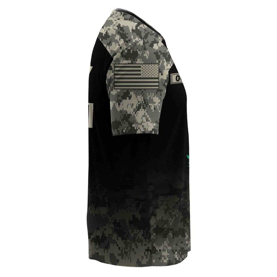 Customized US Veterans Camouflage Pattern  3D Shirts