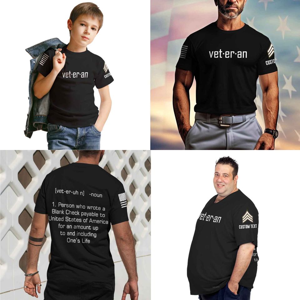 Veteran Definition 3D T-Shirt