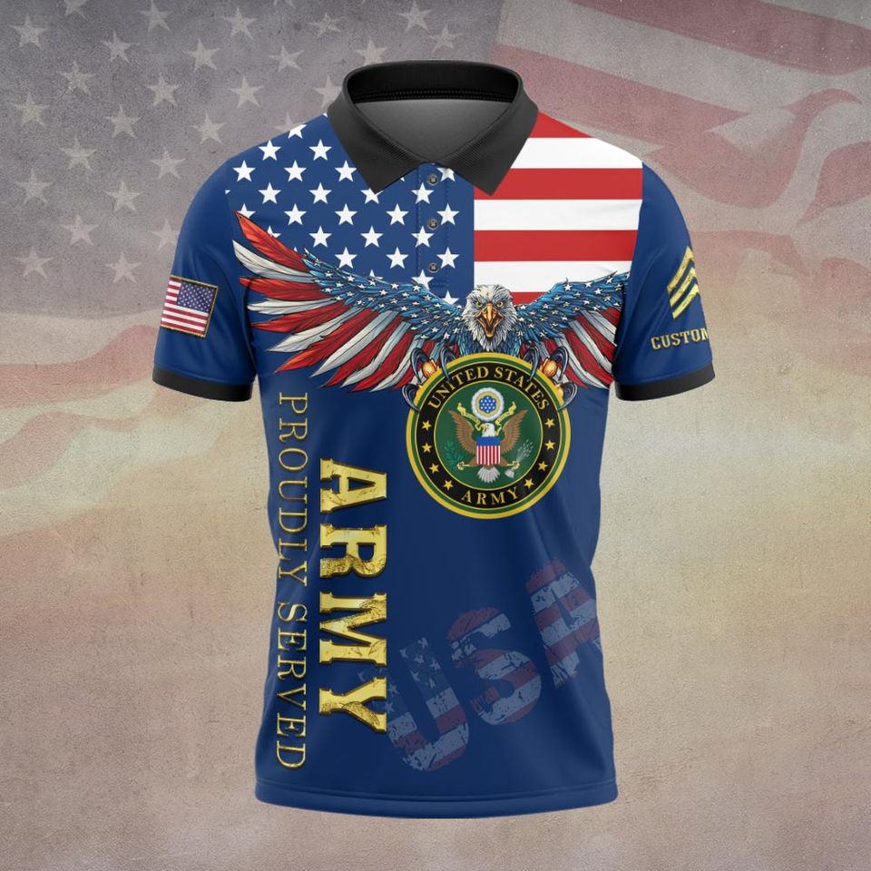 Customized US Military Respect Is Earned Not Given Polo Shirt
