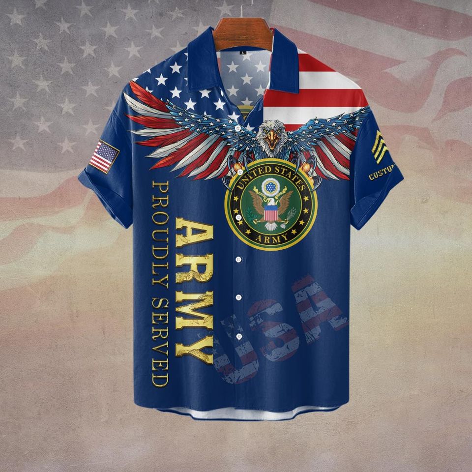 Customized US Military Respect Is Earned Not Given Hawaiian Shirt