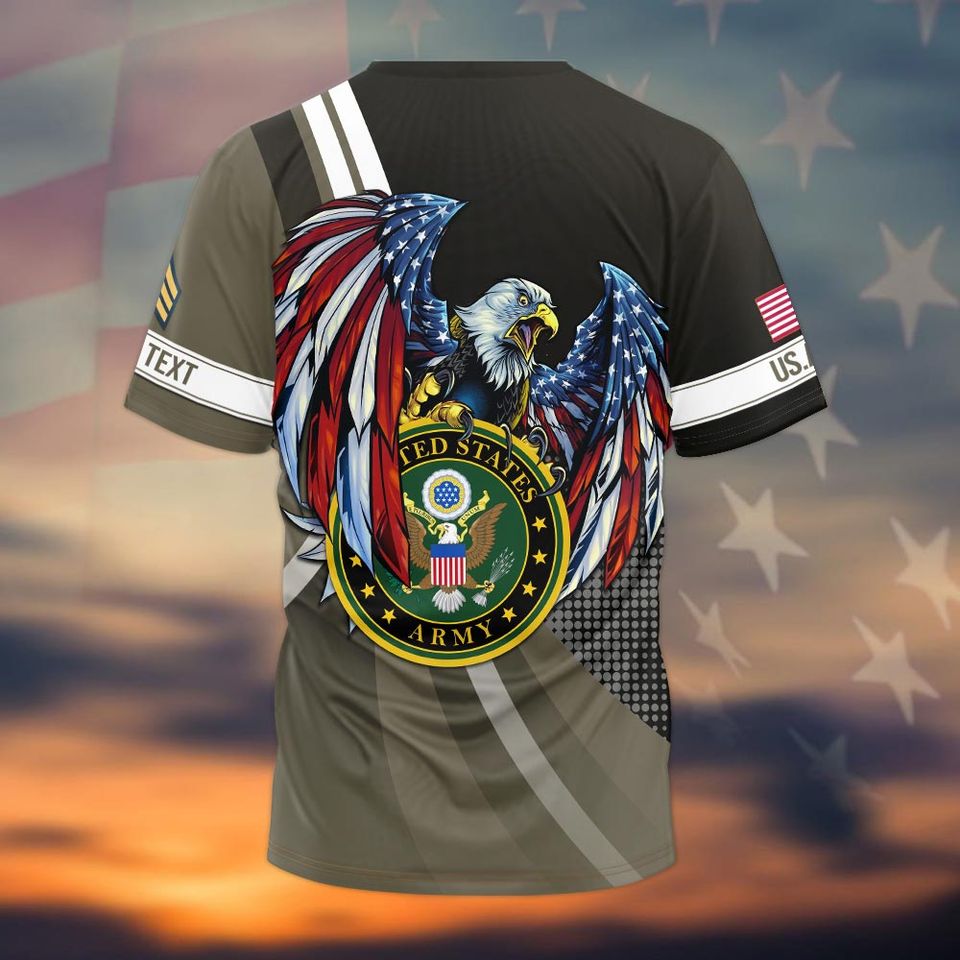 Customized US Army Veteran  3D Shirts
