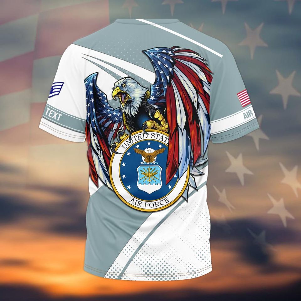 Customized US Air Force Veteran 3D shirt