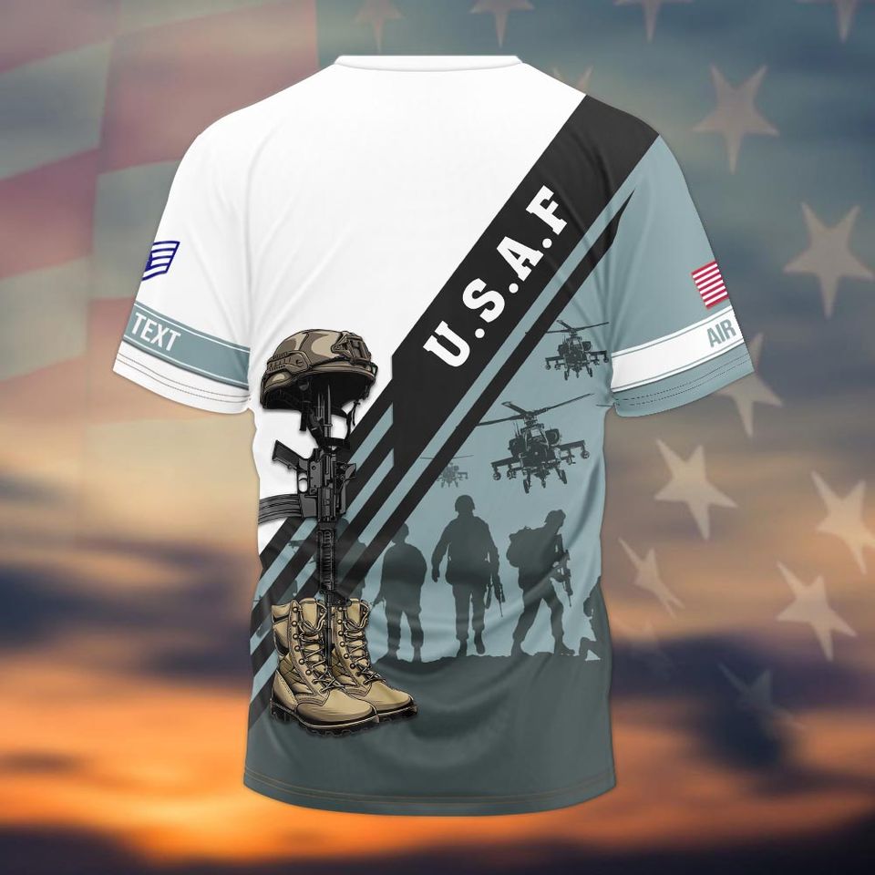 Customized US Air Force Veteran  3D Shirts