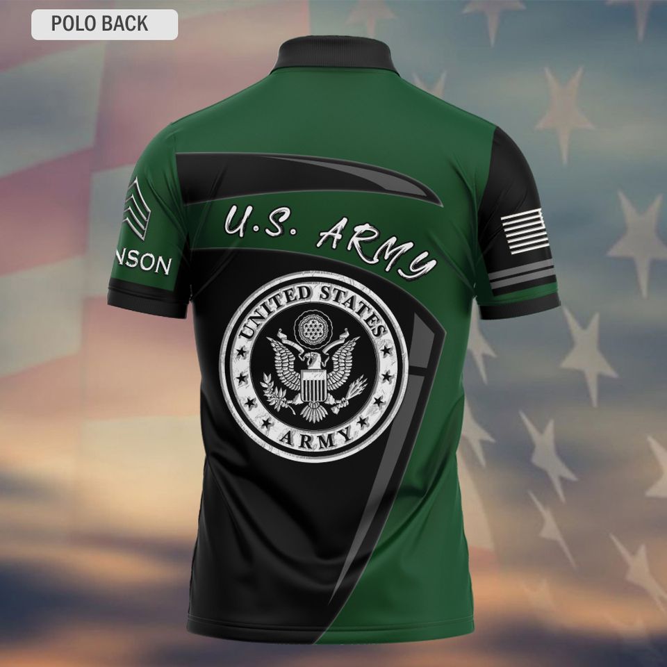 Customized U.S Veteran Polo Shirt