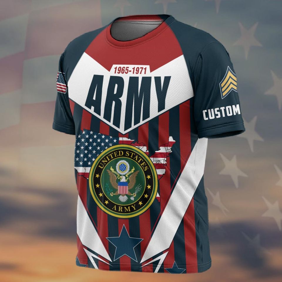 Customized U.S Veteran 3D T-Shirt