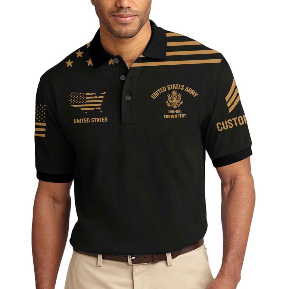 Customized U.S Veteran Polo Shirt