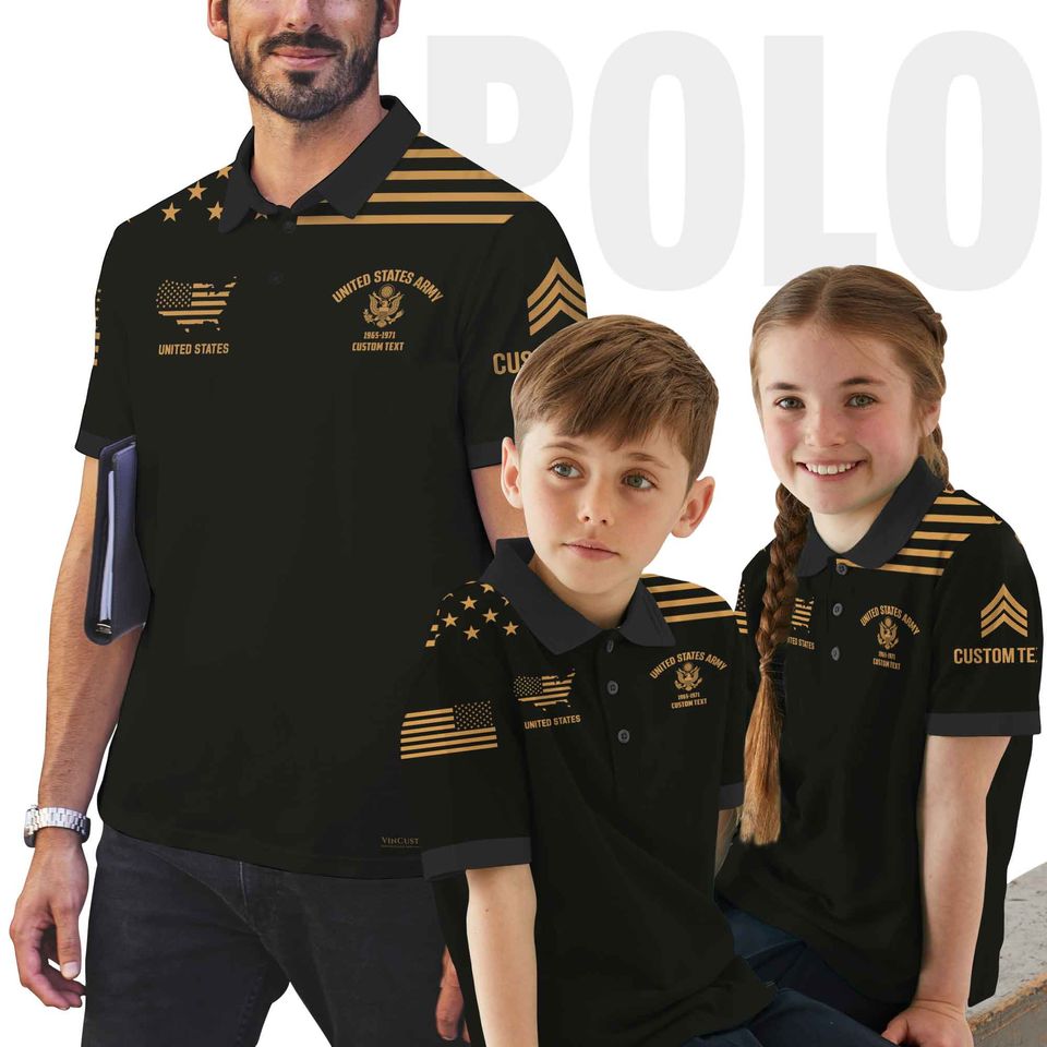 Customized U.S Veteran Polo Shirt