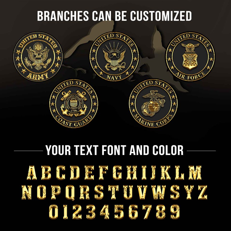 U.S Veteran Customized Polo Shirt