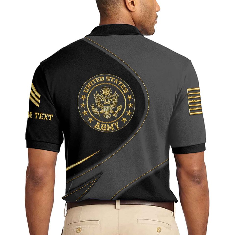 U.S Veteran Customized Polo Shirt
