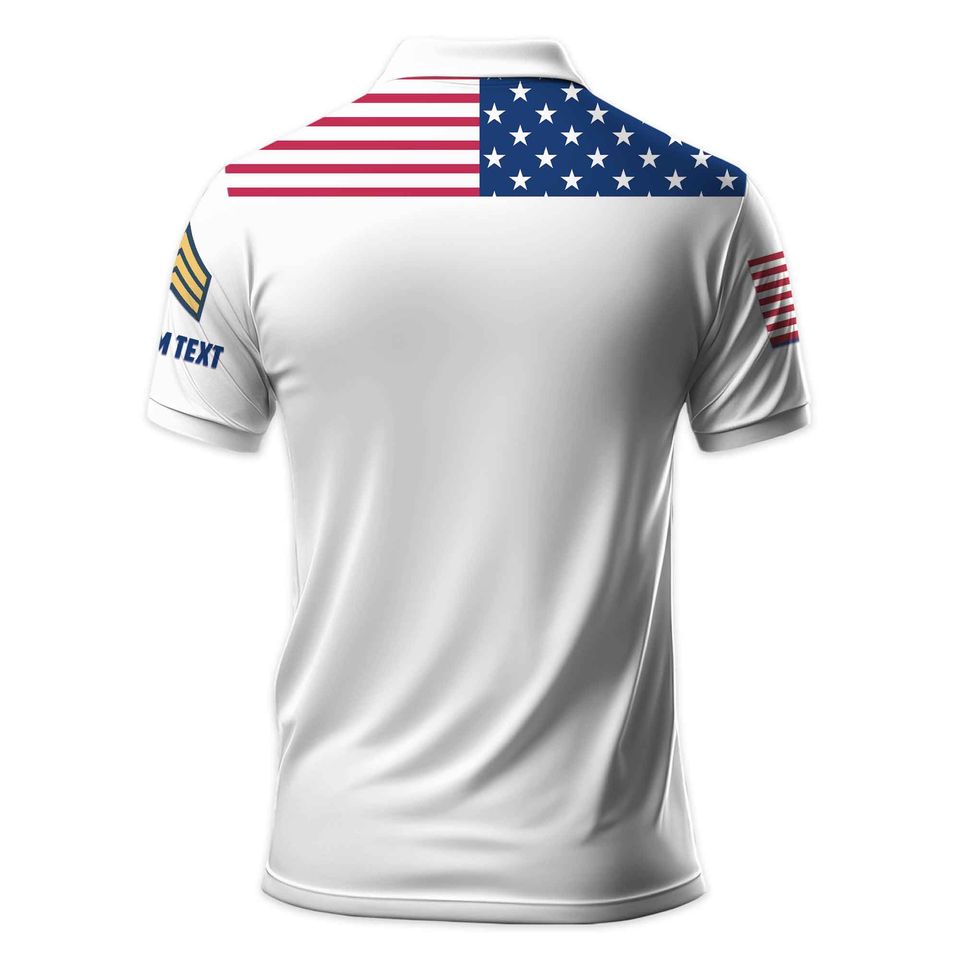 Customized U.S Veteran Honor The Fallen Polo Shirt