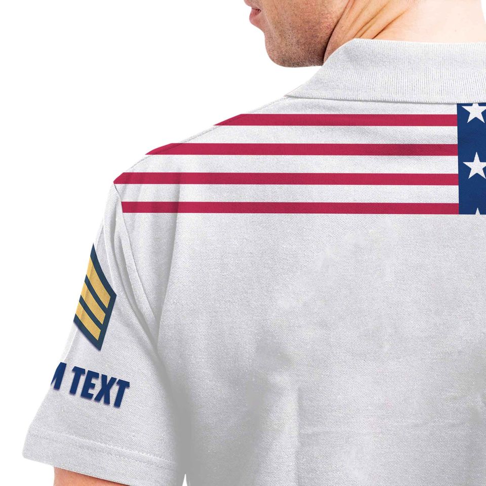 Customized U.S Veteran Honor The Fallen Polo Shirt