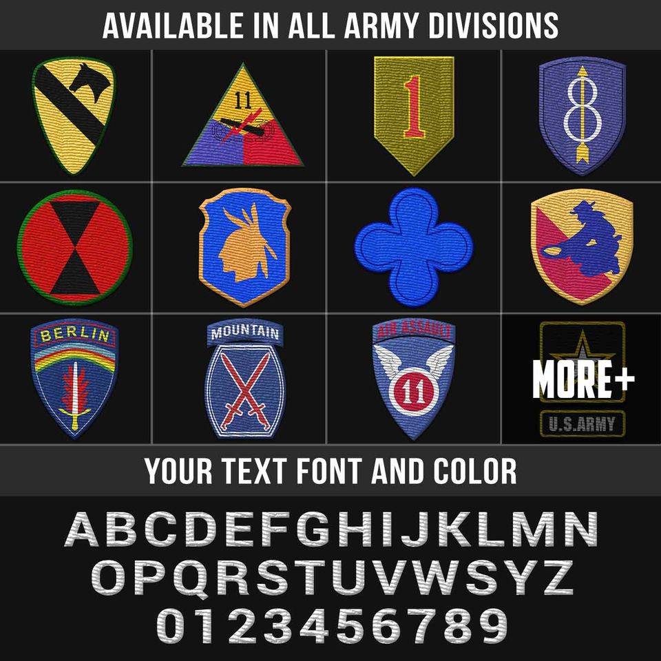 Customized Army Units Embroidered Classic Cap