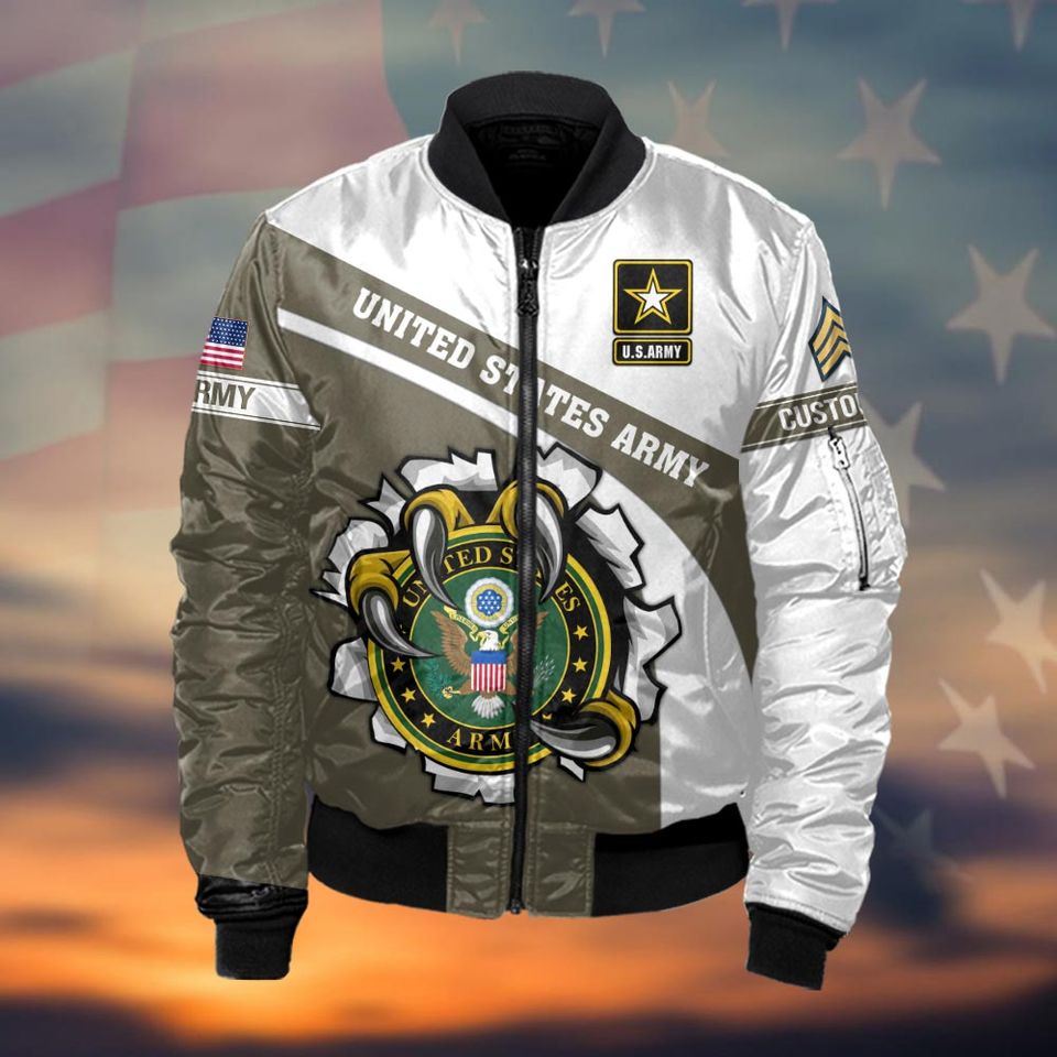 Customized US Army Bomber Jacket