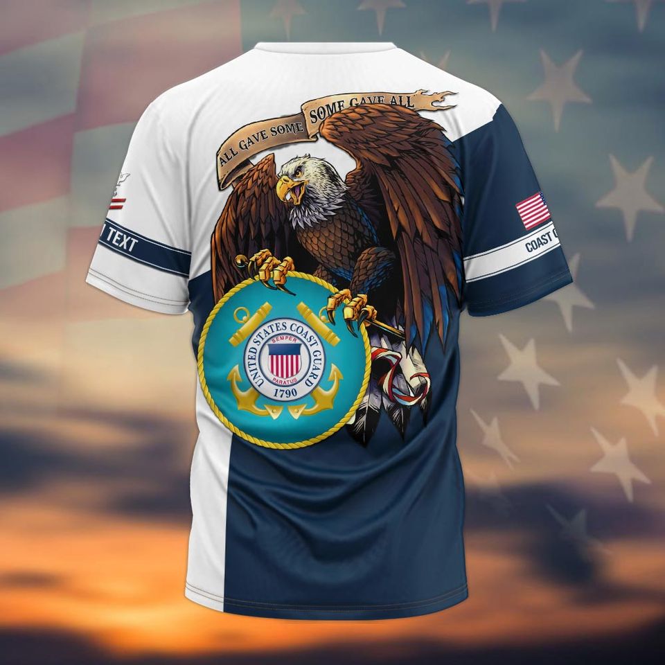 Customized US Coast Guard 3D shirt