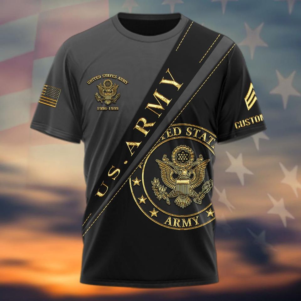Customized Army Divisions 3D Shirt