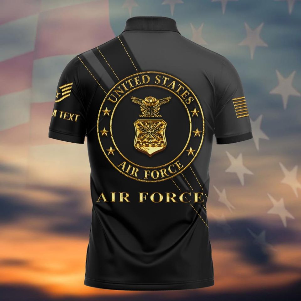 Customized USAF Commands Polo Shirt