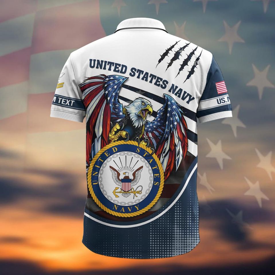 Customized US Navy Polo Shirt