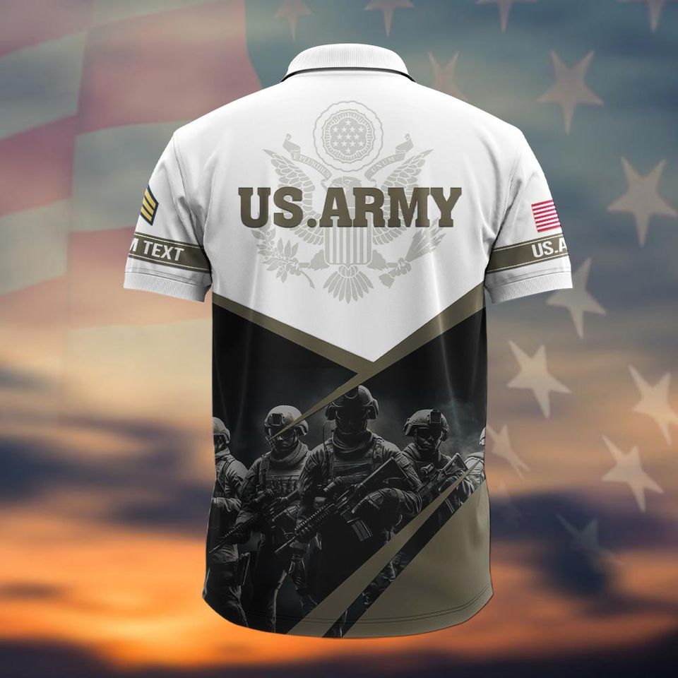 Customized US Army Polo Shirt