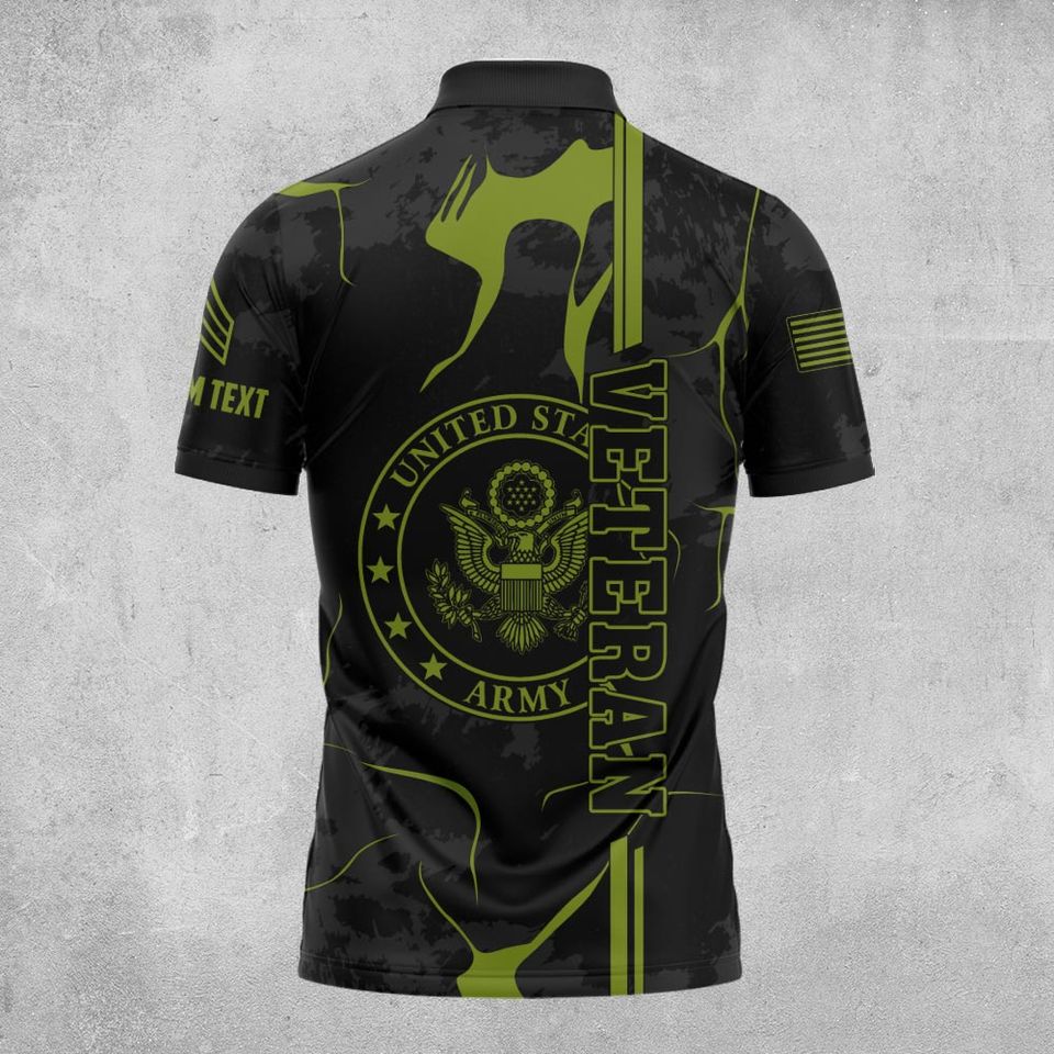 Customized U.S Veteran Polo Shirt