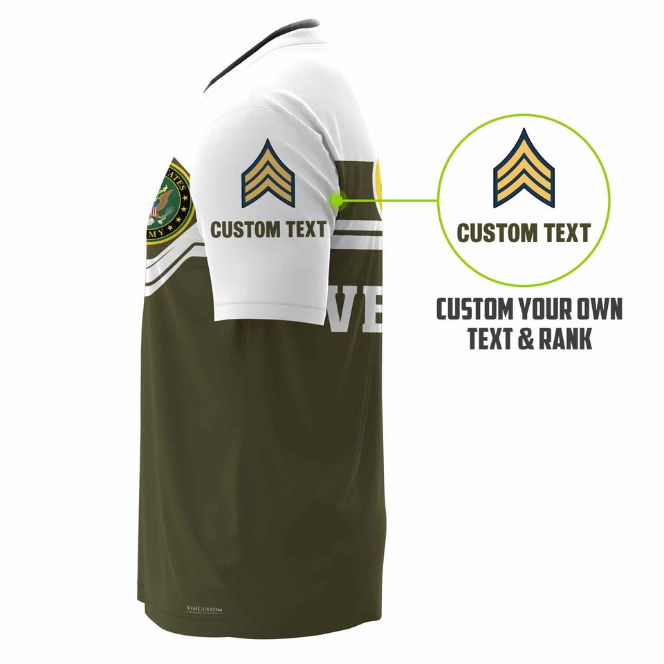 Customized US Army Veteran T-Shirt