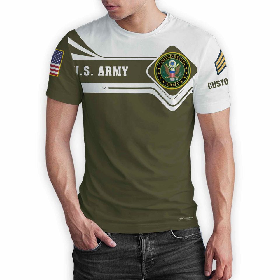 Customized US Army Veteran T-Shirt