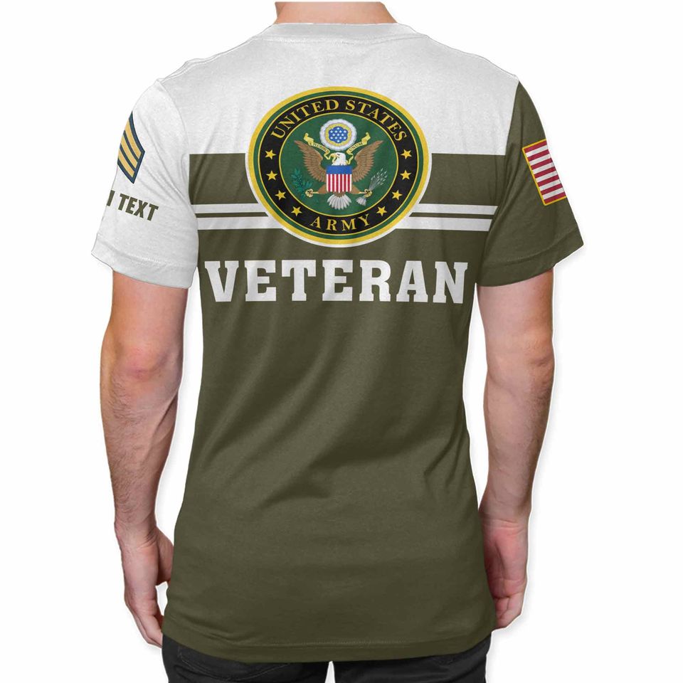 Customized US Army Veteran T-Shirt