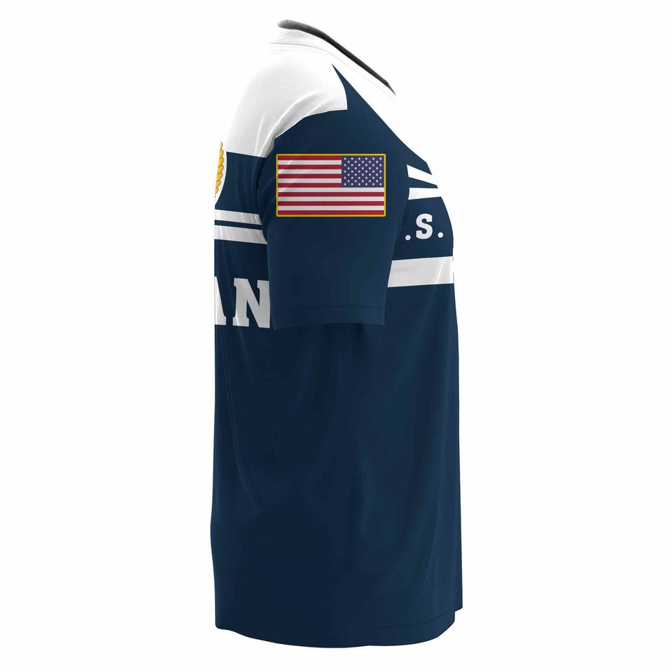Customized US Navy Veteran 3D T-Shirt