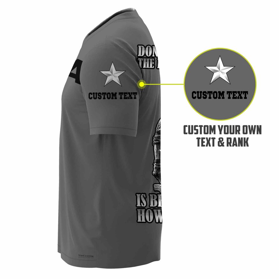 Personalized DD-214 T-Shirt with Peaceful Quote