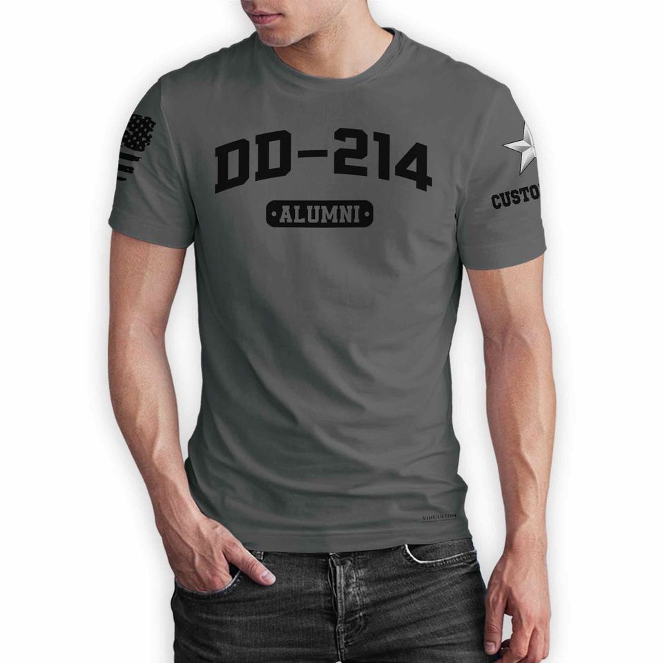Personalized DD-214 T-Shirt with Peaceful Quote