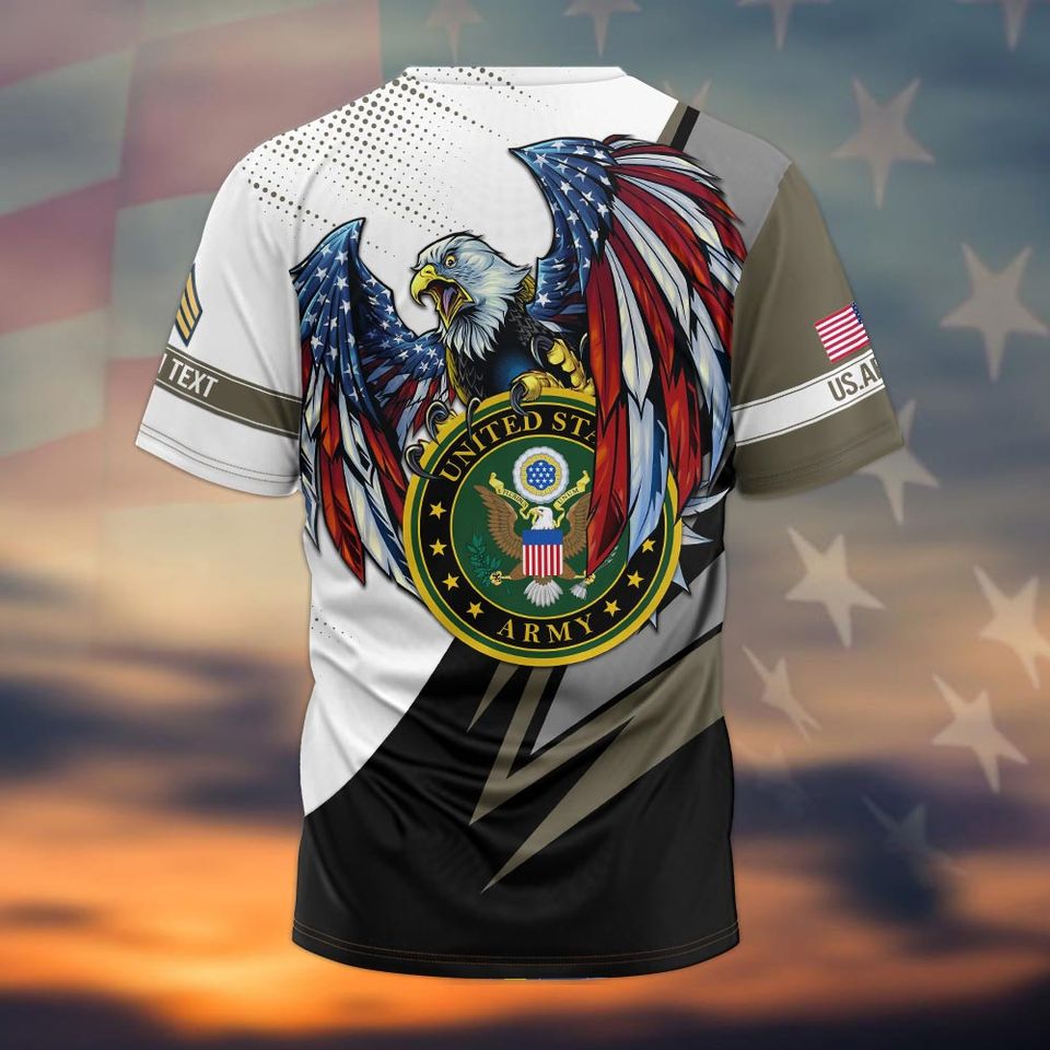 Customized US Eagle Military 3D shirt