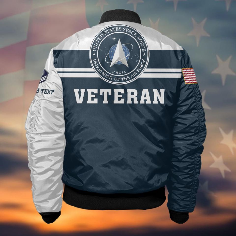 Customized Space Force Veteran Bomber Jacket