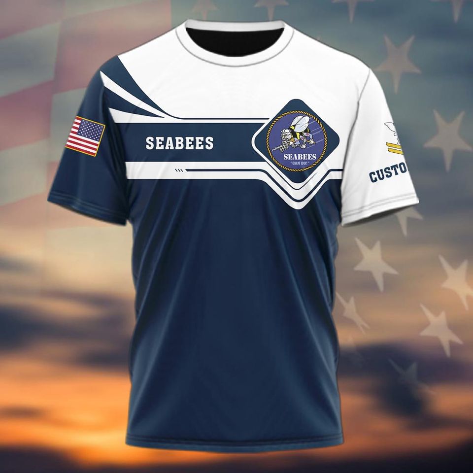 Customized Navy Seabees Veteran Shirts