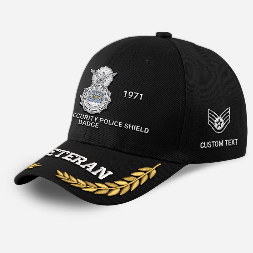 Customized US Veteran – Air Force Badges Proudly Served Embroidered Baseball Cap