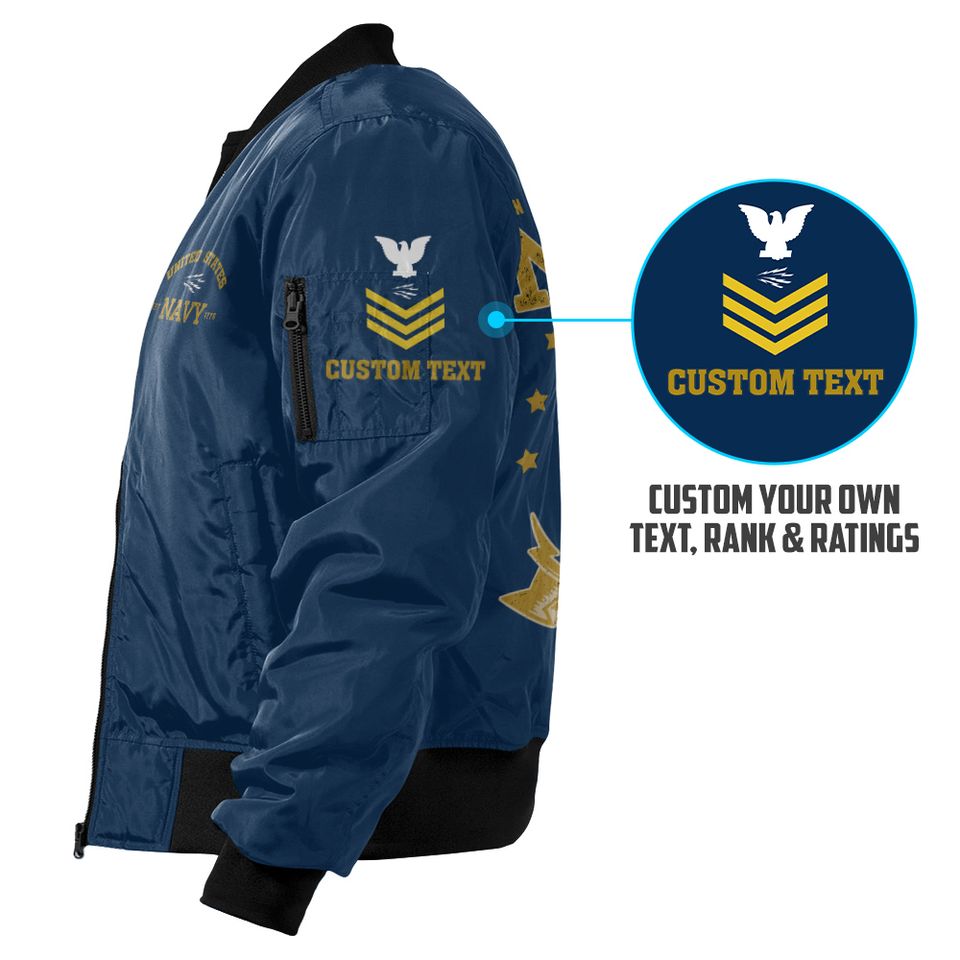 US Navy Rating Custom Bomber Jacket