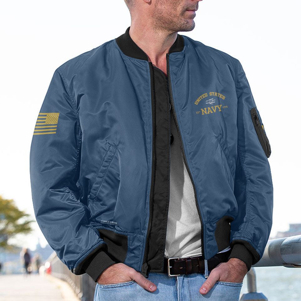 US Navy Rating Custom Bomber Jacket