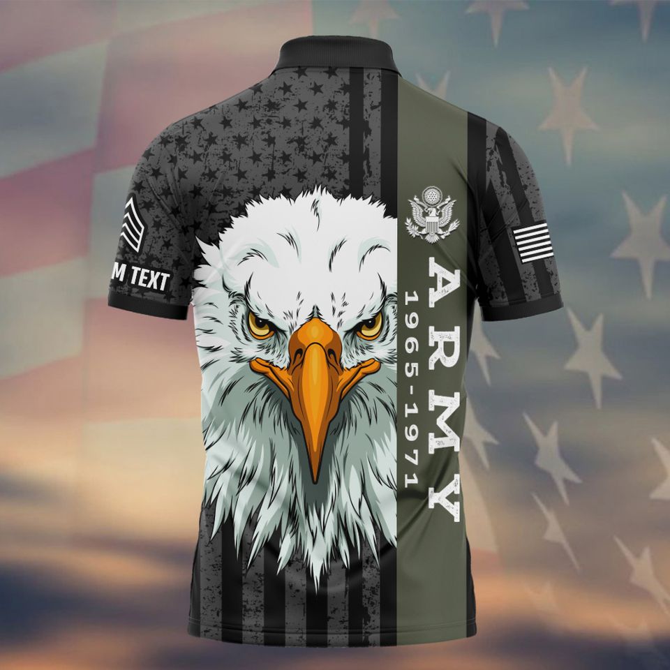 Customized Eagle U.S. Veteran Polo Shirt