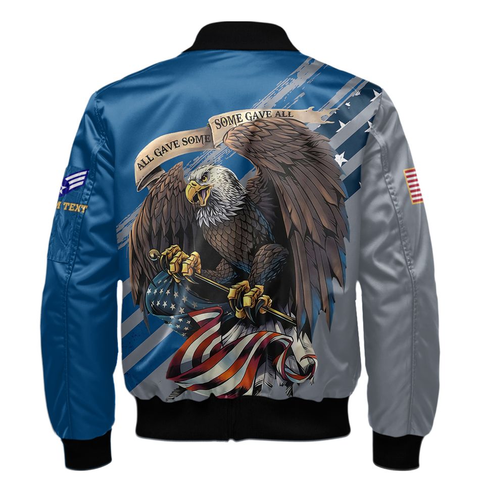 Customized US Air Force Bomber Jacket x “All Gave Some Some Gave All” Bomber Jacket