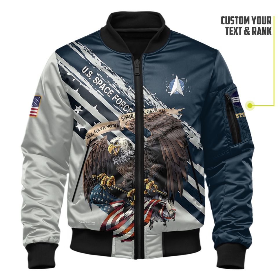 Customized US Space Force Bomber Jacket x “All Gave Some Some Gave All”