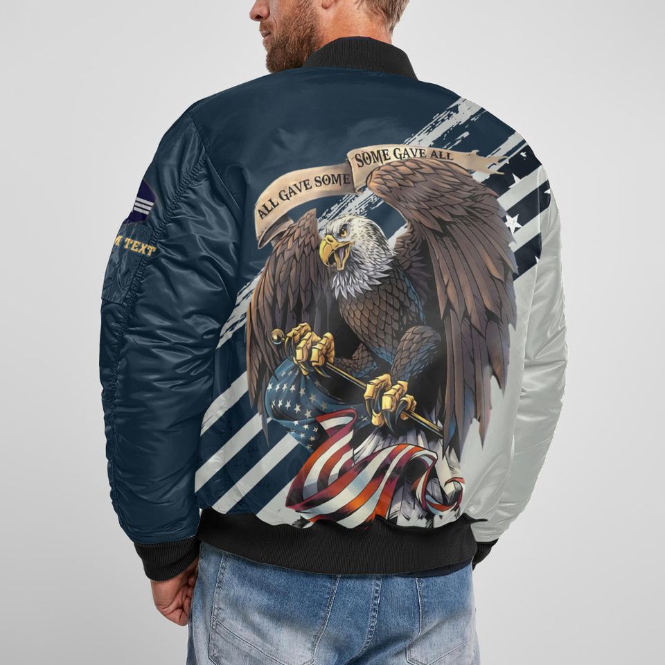 Customized US Space Force Bomber Jacket x “All Gave Some Some Gave All”