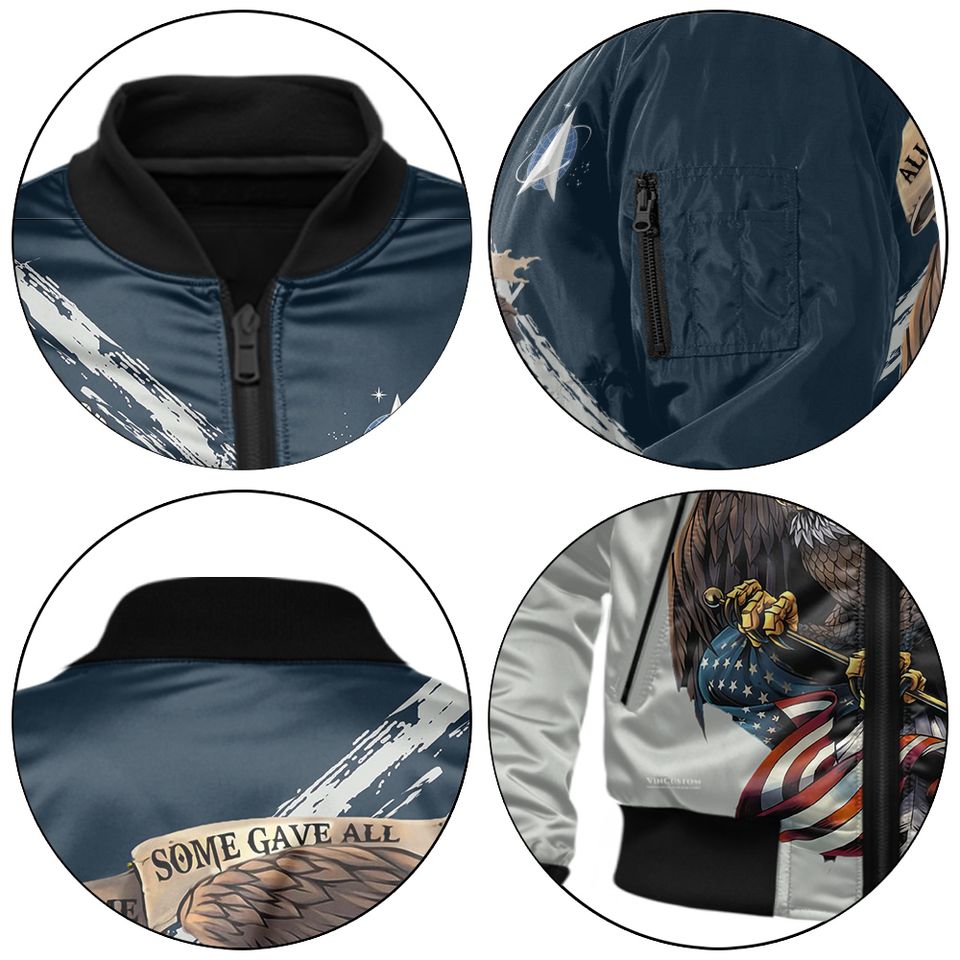 Customized US Space Force Bomber Jacket x “All Gave Some Some Gave All”