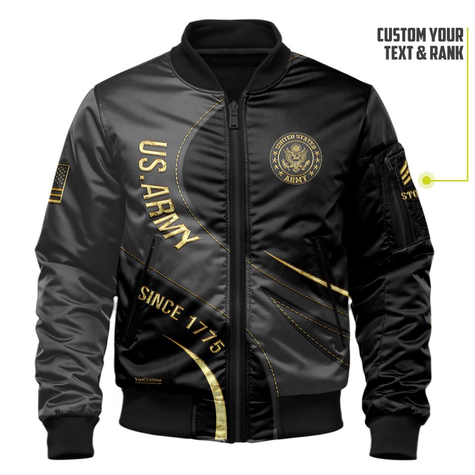 Customized U.S Army Proudly Served Bomber Jacket