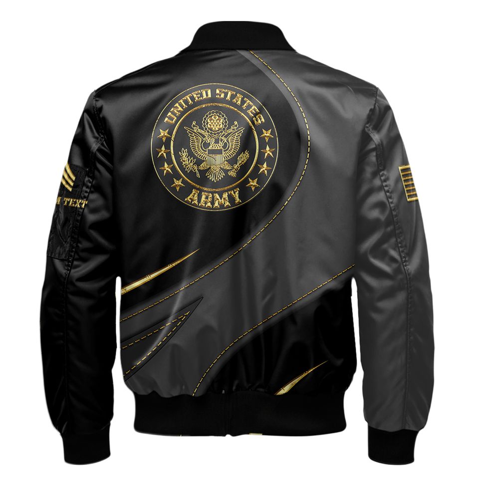 Customized U.S Army Proudly Served Bomber Jacket