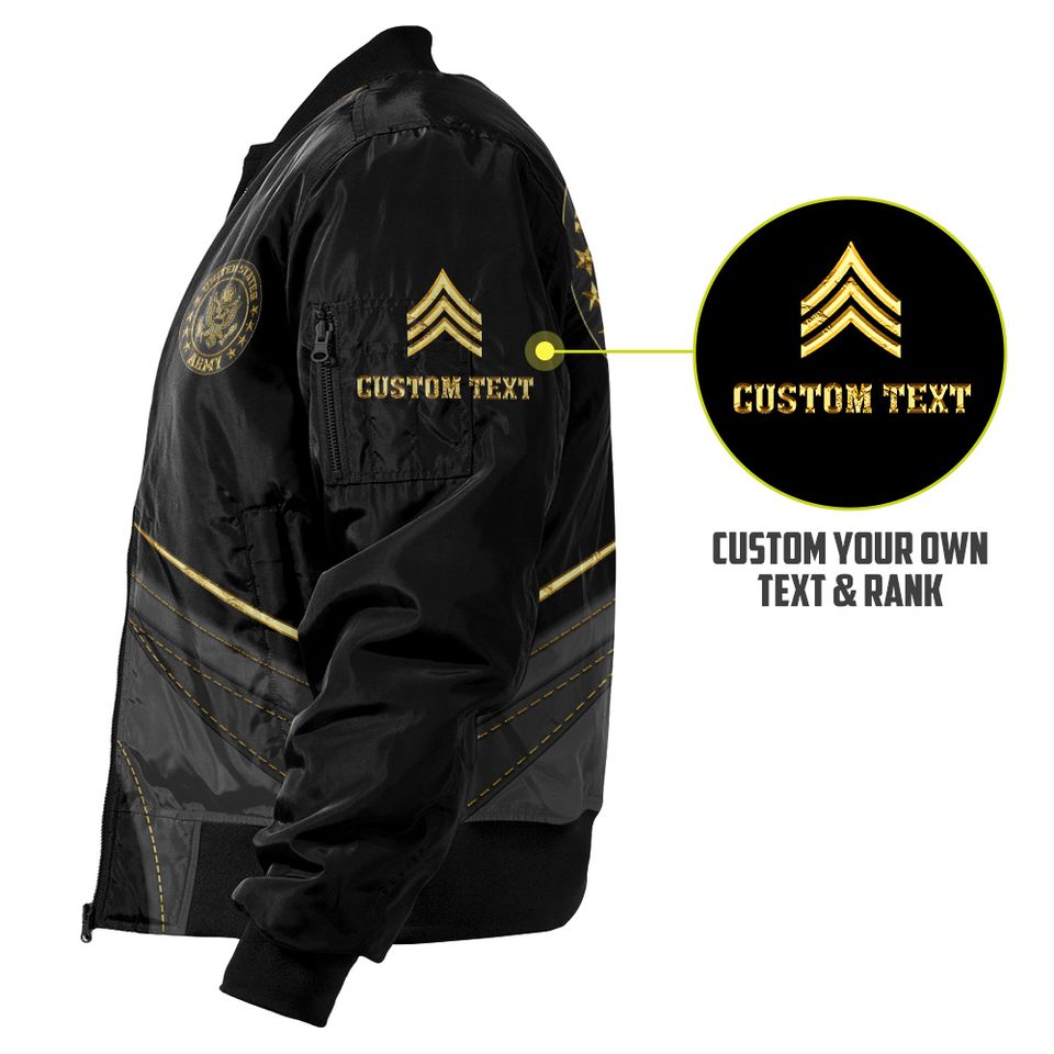 Customized U.S Army Proudly Served Bomber Jacket