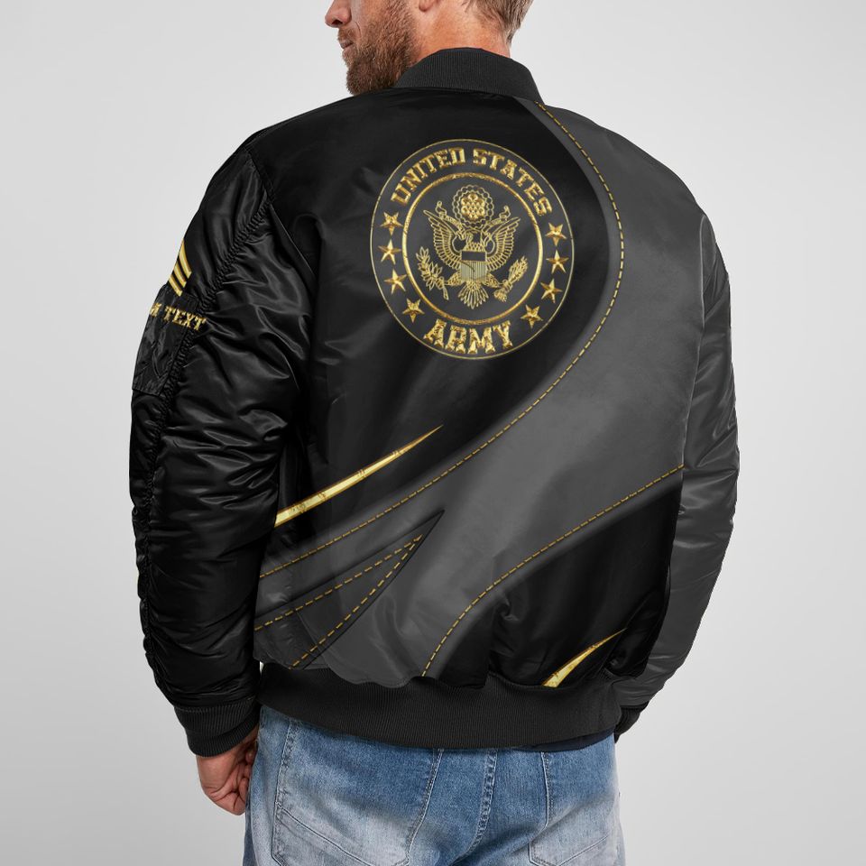 Customized U.S Army Proudly Served Bomber Jacket