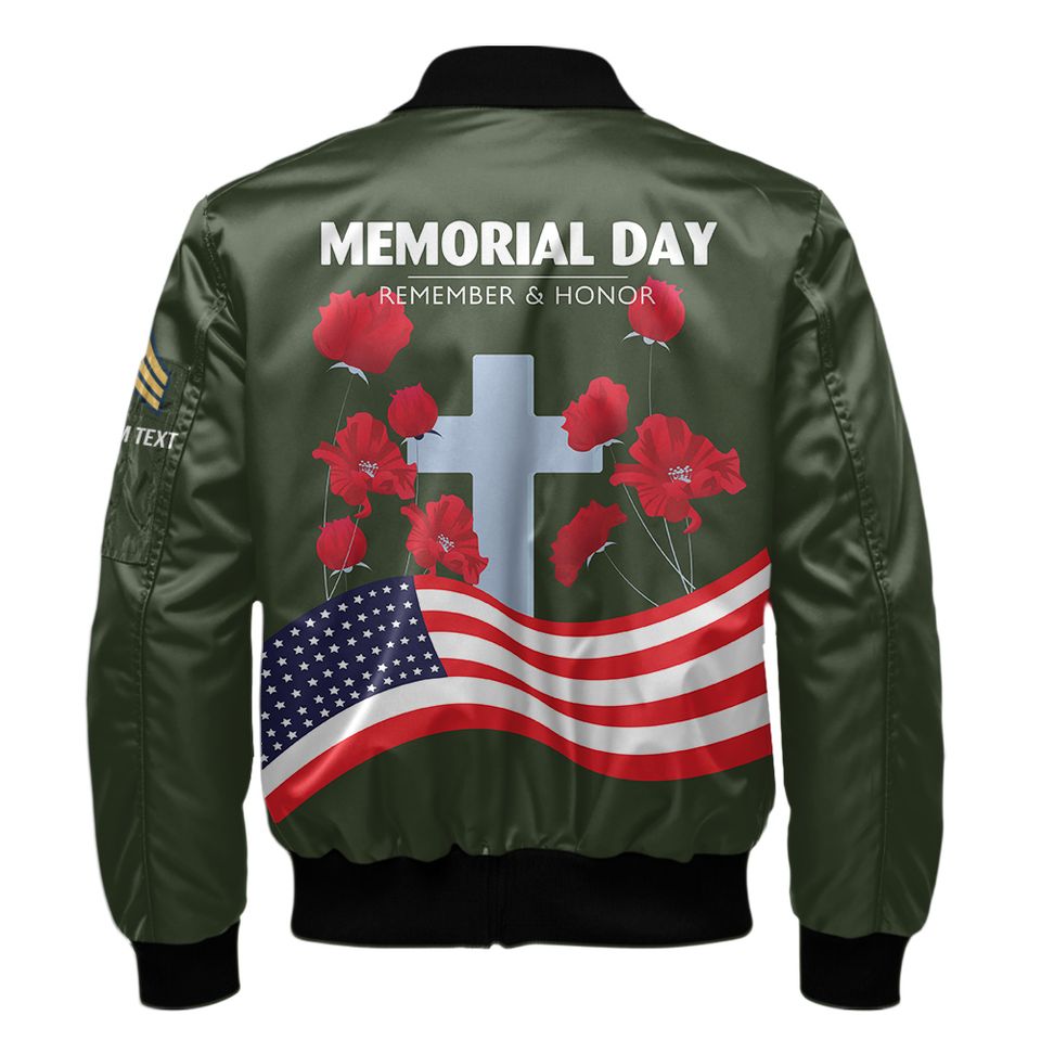 Customized US Army Memorial Day Bomber Jacket: Remember & Honor Our Veterans